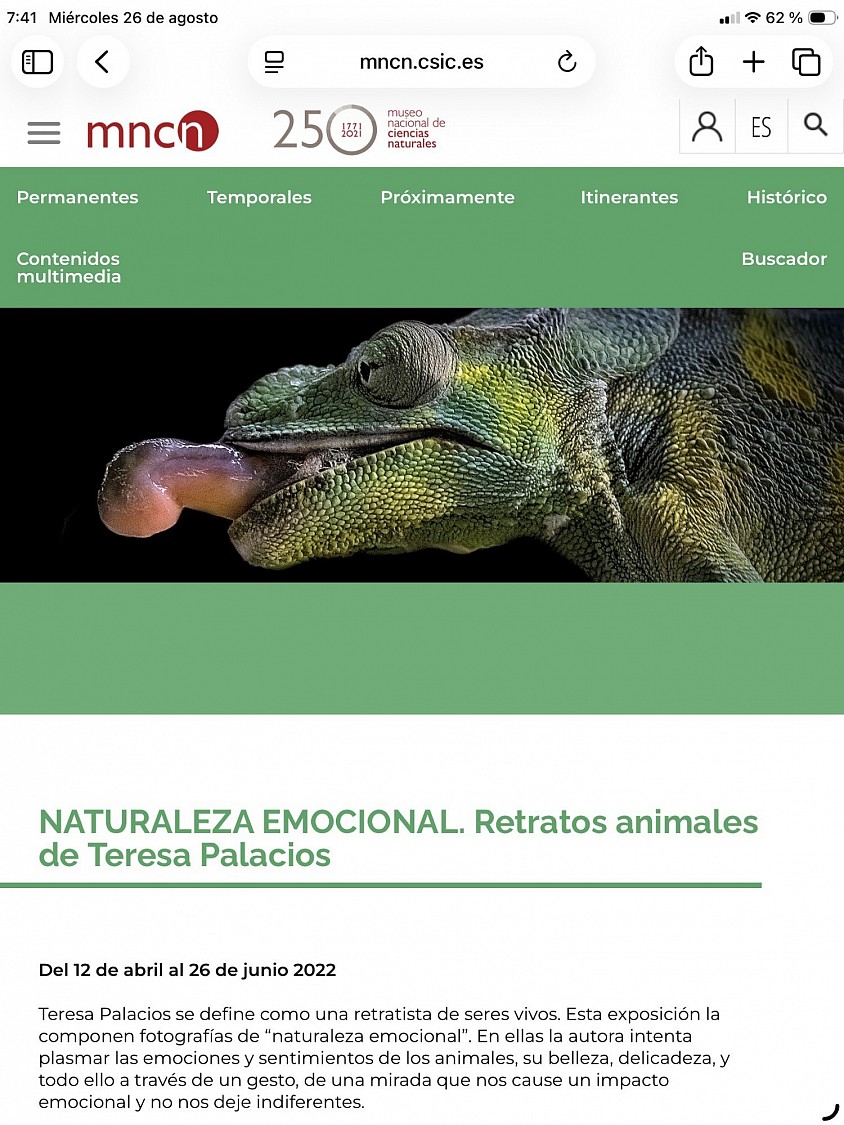 Museo Nacional de Ciencias Naturales en 2022